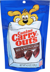 Canine Carry Outs, Dog Treats Bacon & & Beef Flavor