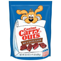 Canine Carry Outs, Dog Treats Bacon & & Beef Flavor