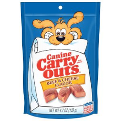 Canine Carry Outs Dog Treats, Beef & Cheese Flavor