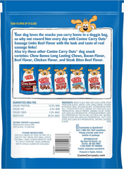 Canine Carry Outs Sausage Links Beef Flavor Dog Treats