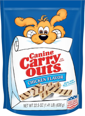 Canine Carry Outs Chicken Flavor Dog Treats