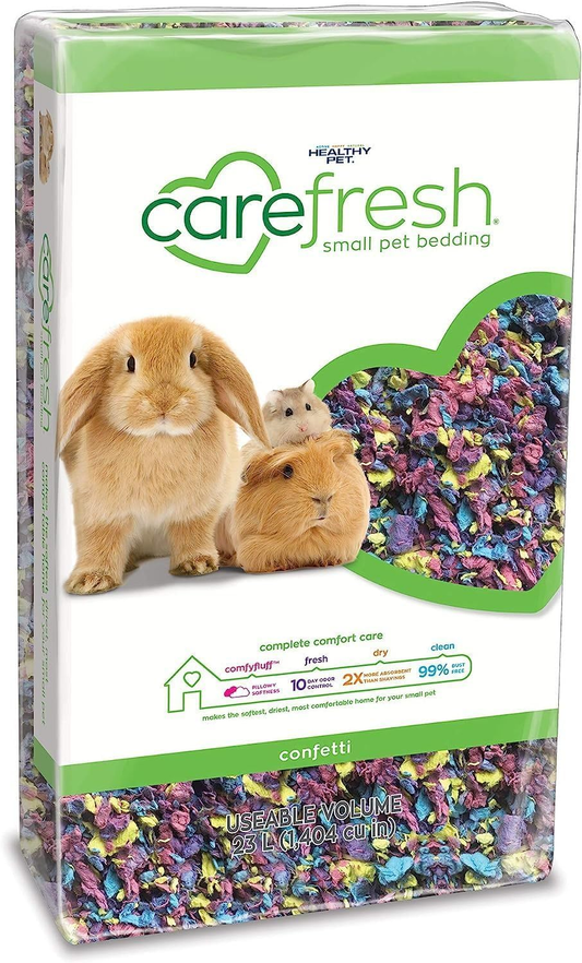 Carefresh 99% Dust-Free Confetti Natural Paper Small Pet Bedding with Odor Control
