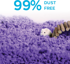 Carefresh 99% Dust-Free Playful Purple Natural Paper Small Pet Bedding with Odor Control