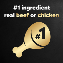 CESAR Wet Dog Food Classic Loaf in Sauce Top Sirloin & Grilled Chicken Flavors Variety Pack, Easy Peel Trays