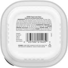 CESAR Adult Soft Wet Dog Food Classic Loaf in Sauce, Chicken & Liver Recipe