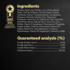 CESAR Adult Soft Wet Dog Food Classic Loaf in Sauce, Chicken & Liver Recipe