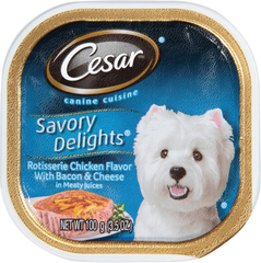 Mars Pet Care Mars Cesar Savory Delights Rotisserie Chicken w/Bacon & Cheese