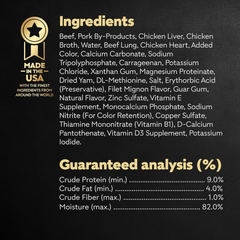 CESAR Adult Soft Wet Dog Food Loaf in Sauce Beef Recipe