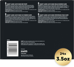 CESAR Adult Wet Dog Food Classic Loaf in Sauce Beef Recipe, Filet Mignon, Grilled Chicken and Porterhouse Steak Variety Pack, Easy Peel Trays