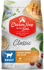 Chicken Soup For The Soul Classic Dry Adult Cat Food, Chicken & Brown Rice Recipe | Soy, Corn & Wheat Free, No Artificial Flavors or Preservatives