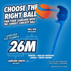 Chuckit! Dog Ball Launcher - Classic, Dog Fetch Ball Thrower, For Dogs 20-60 Pounds, Made in USA