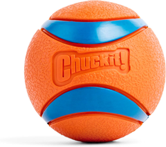 Chuckit! Ultra Ball Dog Toy - For Dogs 60-100 lbs - Made from Durable Rubber - Super Bouncy - Floats in Water - 3-inch Diameter - Pack of 1