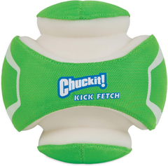 Chuckit! Kick Fetch Max Glow Ball, Glow in the Dark Dog Toy