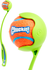 Chuckit! Sport 14S Dog Ball Launcher - Includes a 2-inch Diameter Small Ball for Dogs 0-20 Pounds - Manual Tennis Ball Thrower With a Slim Handle - 14-inch Length Chucker