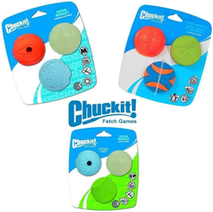 Chuckit Gen 1 Fetch Pack Dog Balls - Interactive Dog Toys, High-Bounce Fetch Ball, Floating Ultra and Rugged Balls, Durable