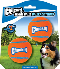 Chuckit! Dog Tennis Ball Dog Toy, for dogs 20-60 lbs, Pack of 2