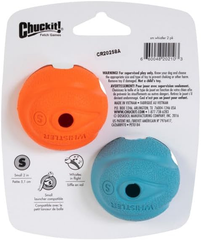 Chuckit! The Whistler Ball Dog Toy, for Dogs 0-20 lbs, Pack of 2