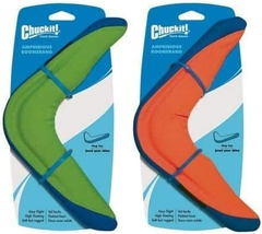 Chuckit! Amphibious Boomerang Fetch and Float Dog Toy (Assorted Colors)