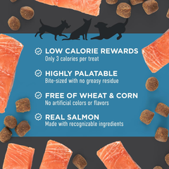 Cloud Star Tricky Trainers Soft & Chewy Dog Training Treats Pouch, Salmon Flavor, Low Calorie Behavior Aid with 360 Treats