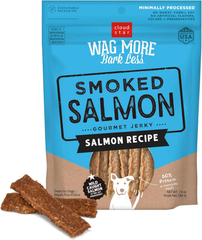Cloud Star Wag More Bark Less Jerky Dog Treats, Smoked Salmon
