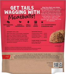 Cloud Star Wag More Bark Less Grain Free Meatballs Dog Treats with Beef