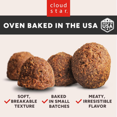 Cloud Star Wag More Bark Less Grain Free Meatballs Dog Treats with Beef