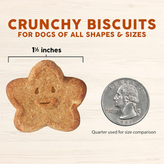 Cloud Star Wag More Bark Less Crunchy Grain Free Dog Treats, Peanut Butter & Apples