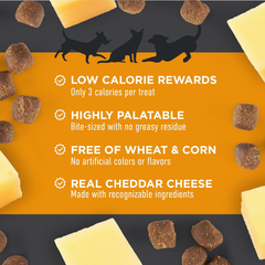 Cloud Star Tricky Trainers Soft & Chewy Dog Training Treats, Cheddar Flavor, Low Calorie Behavior Aid with 130 treats