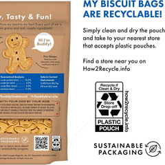 Buddy Biscuits Oven-Baked, Healthy Whole-Grain, Crunchy Treats for Dogs