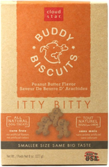 Cloud Star Itty Bitty Buddy Biscuits Dog Treats, Peanut Butter