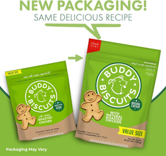 Buddy Biscuits Bag of Crunchy Dog Treats Made with Roasted Chicken
