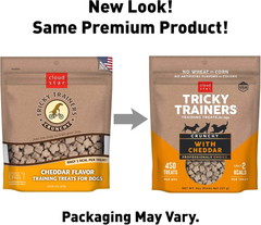 Cloud Star Tricky Trainers Crunchy, Low Calorie Training Dog Treats, Made in the USA, Wheat & Corn Free, Cheddar