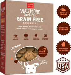 Cloud Star Wag More Bark Less Crunchy Grain Free Dog Treats, Pumpkin