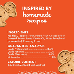 Buddy Biscuits of Grain-Free Crunchy Dog Treats Made with Natural Peanut Butter