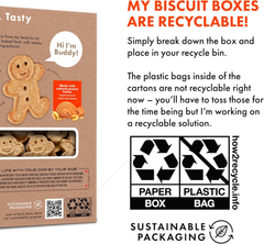 Buddy Biscuits of Grain-Free Crunchy Dog Treats Made with Natural Peanut Butter