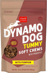 Cloud Star Dynamo Dog Tummy Treats – Soft & Chewy Probiotics Support for Dogs