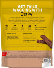 Cloud Star Wag More Bark Less Jerky: Philly Cheesesteak Beef