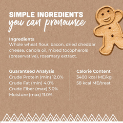 Buddy Biscuits Box Teeny Crunchy Dog Treats Made with Bacon & Cheese