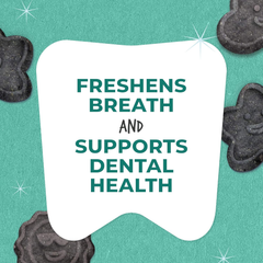 Cloud Star Wag More Bark Less Crunchy Dental Dog Treats, Chicken, Bone Charcoal, Parsley & Mint