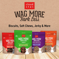 Cloud Star Wag More Bark Less Crunchy Dental Dog Treats, Chicken, Bone Charcoal, Parsley & Mint