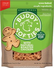Buddy Biscuit Softies Pouch, Soft & Chewy, Natural Roasted Chicken Flavor Dog Treats, Oven Baked in the USA