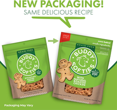 Buddy Biscuit Softies Pouch, Soft & Chewy, Natural Roasted Chicken Flavor Dog Treats, Oven Baked in the USA