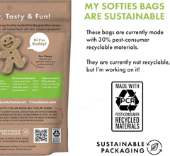 Buddy Biscuit Softies Pouch, Soft & Chewy, Natural Roasted Chicken Flavor Dog Treats, Oven Baked in the USA