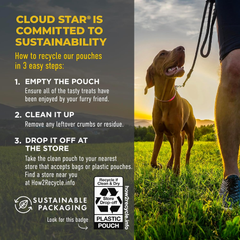 Cloud Star Wag More Bark Less Sliders Dog Treats, BBQ Chicken