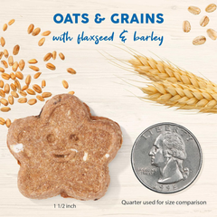 Cloud Star Wag More Bark Less Oats & Grains Crunchy Dog Treats, Bacon, Cheese & Apples