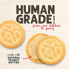 Cloud Star Wag More Bark Less Human Grade Sandwich Cookie: Peanut Butter