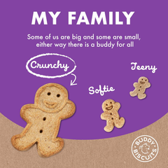 BUDDY BISCUITS Box of Crunchy Dog Treats Made with Assorted Flavors of Roasted Chicken, Grilled Beef, and Sharp Cheddar