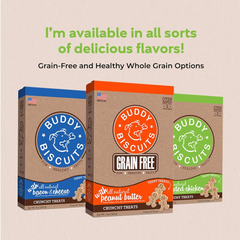 Buddy Biscuits Oven Baked Teeny Treats, Whole Grain Treats for Small or Toy Breed Dogs, Roasted Chicken