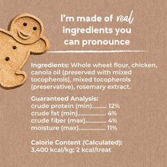 Buddy Biscuits Oven Baked Teeny Treats, Whole Grain Treats for Small or Toy Breed Dogs, Roasted Chicken