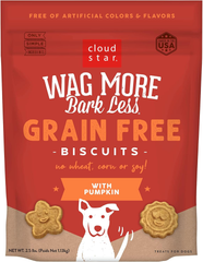 Cloud Star Wag More Bark Less Crunchy Grain Free Dog Treats, Pumpkin